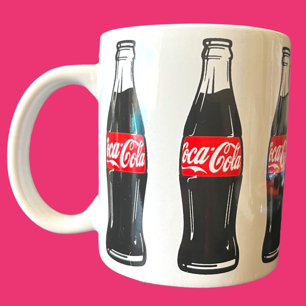 Vintage Coca-Cola Mug "It's The Real Thing" Coke Slogan Coffee Cup Mug. - Picture 4 of 13